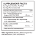 Complete Biotic 30 packets Supplement Facts Label