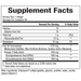 OptiMega-3 180 softgels Supplement Facts Label