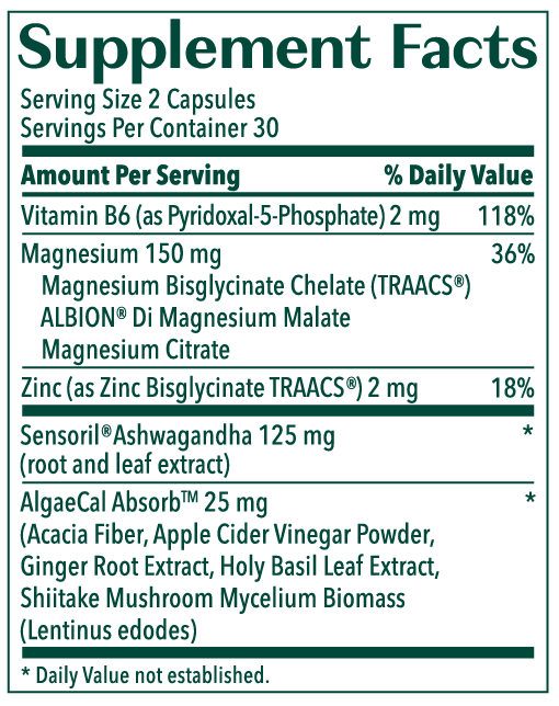 Magnesium Relax 60 Capsules by AlgaeCal