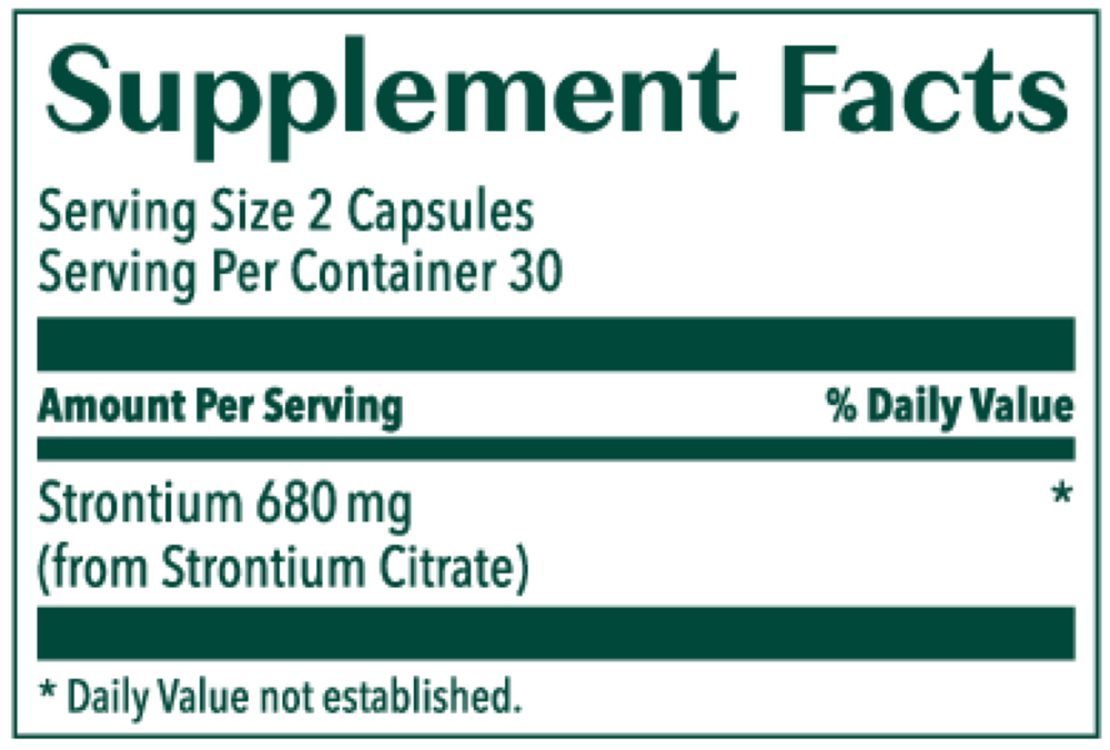 Strontium Boost 60 capsules by AlgaeCal