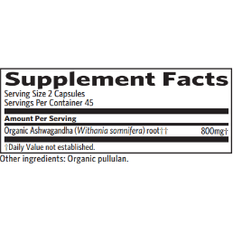 Ashwagandha 90 Capsules by Organic India