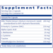 HepatoThera 60 caps Supplement Facts Label