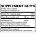 ImunoPleuran 30 capsules Supplement Facts Label