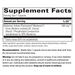 Berberine Phytomax 60 capsules Supplement Facts Label