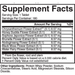 Seven Flowers 180 tablets Supplement Facts Label
