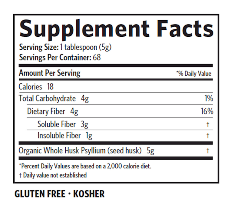 Organic-Whole-Husk-Psyllium-340-Grams-Organic-India-suppliment-facts