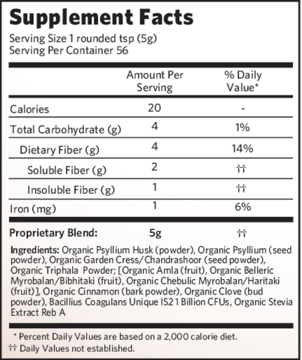 Psyllium Pre & Probiotic Fiber Cinnamon Spice by Organic India