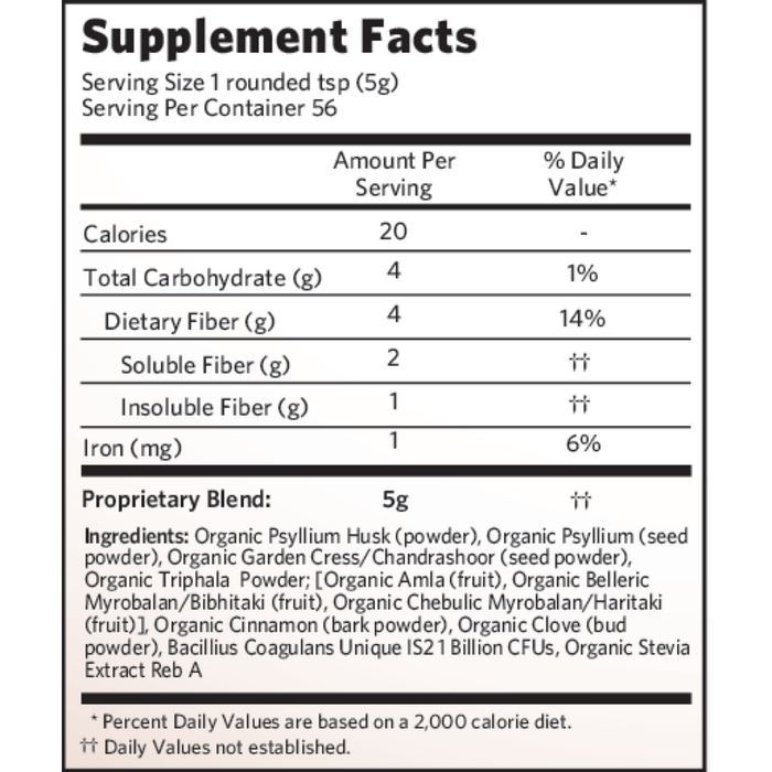 Psyllium Pre & Probiotic Fiber Cinnamon Spice by Organic India