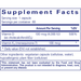Vitamin D3 & K2 60 caps Supplement Facts Label