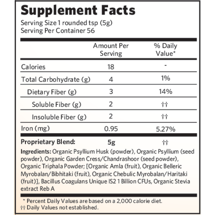 Psyllium Pre & Probiotic Fiber Orange by Organic India