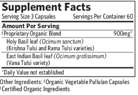 Tulsi-Holy Basil 180 Capsules by Organic India