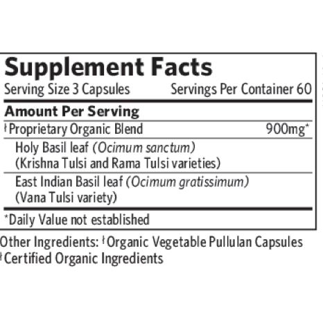 Tulsi-Holy Basil 180 Capsules by Organic India