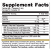 OmegaGenics Fish Oil EPA-DHA Liquid 2400 mg Lemon 150 mL Supplement Facts Label
