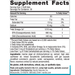 Ultimate Omega Plant Based 60 softgels Supplement Facts Label