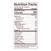 Maca Root Powder 8 oz Nutrition Facts Label