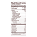 Ginger Snap Sprouted Crisps 4 oz Nutrition Facts Label
