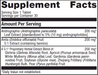 Andrographis Plus 30 tablets Supplement Facts Label