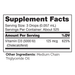 Vitamin D3 5000 IU 1 oz Supplement Facts Label