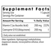 CoQ10 200 mg 60 caps Supplement Facts Label