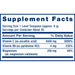 Vitamin C- Magnesium Crystals 180 g Supplement Facts Label