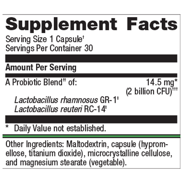 UltraFlora Women's Probiotic 30 Capsules by Metagenics