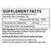 Liposomal CoQ10 (Ubiquinone) 2 oz Supplement Facts Label