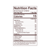 Organic Coconut Sugar 14 oz Nutrition Facts Label