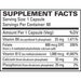 Active B Complex 60 caps Supplement Facts Label