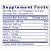 Premier pH Minerals 8 oz Supplement Facts Label