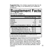 Omega 3D 60 softgels Supplement Facts Label