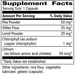 Lithinase 100 capsules Supplement Facts Label