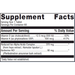 Ostera 60 Tablets Supplement Facts Label