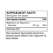 Magnesium Glycinate 90 caps Supplement Facts Label