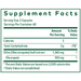 Olive Leaf 1360 120 liquid phyto-caps Supplement Facts Label