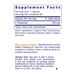 L-Theanine 60 capsules Supplement Facts Label