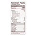 Maple & Cinnamon Sprouted Crisps 4 oz Nutrition Facts Label