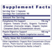 Premier HCL Activator 90 capsules Supplement Facts Label