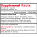 Raise Qi 90 capsules Supplement Facts Label