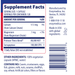SerraGold 120 capsules Supplement Facts Label