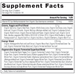 Organic SuperGreens Energizer 90 tablets Supplement Facts Label