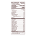 Organic Sunflower Seeds 12 oz Nutrition Facts Label