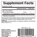 Saffron Extract 28 mg 30 caps Supplement Facts Label