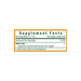 Osha 1 oz Supplement Facts Label