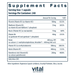 B-Complex 240 capsules Supplement Facts Label