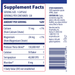 Immune Defense Regular Strength 120 capsules Supplement Facts Label