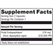 SpectraZyme Gluten Digest Enzymes 40 capsules Supplement Facts Label