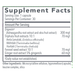 Motility Assist 30 caps Supplement Facts Label