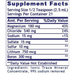 Premier pH Minerals 2 oz Supplement Facts Label