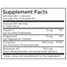 Berberine + Chromium 60 capsules Supplement Facts Label