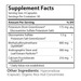 SynerG 120 capsules Supplement Facts Label